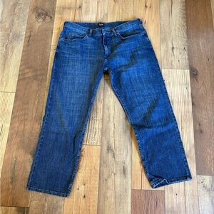 Lee Men's Dark Blue Straight Jeans